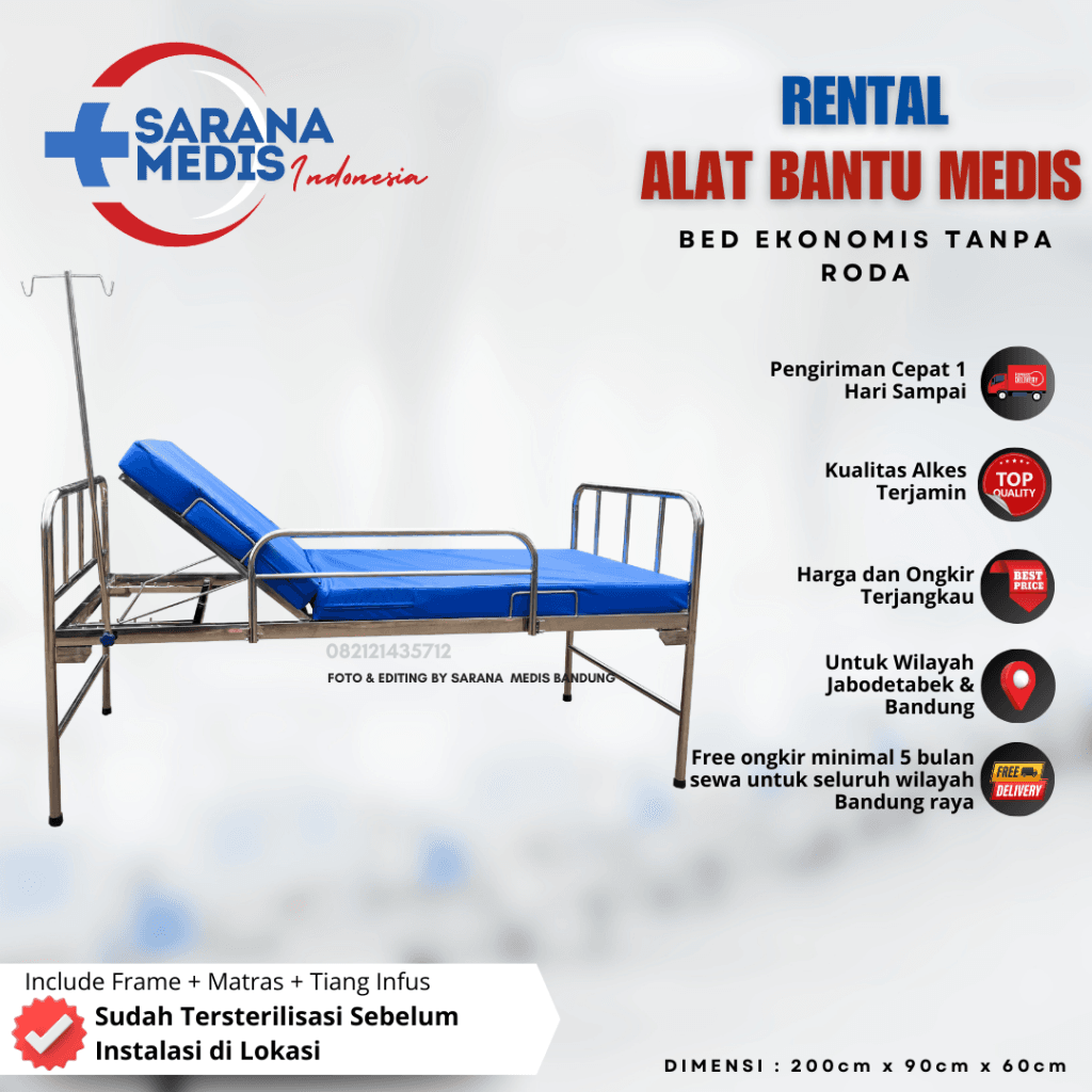 rental bed ekonomis tanpa roda